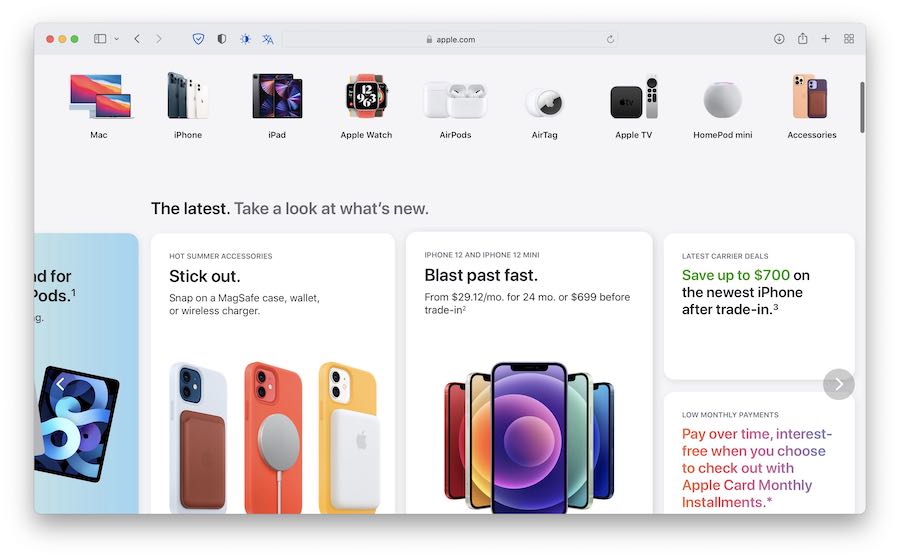 Apple stellt neues Design für seinen OnlineStore vor